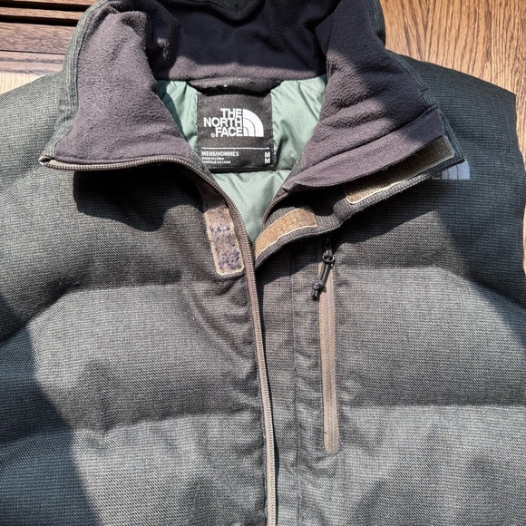 The North Face Men’s Down Puffer Vest 550 Size Dark Forest Green Goose Down 75% - Picture 7 of 14